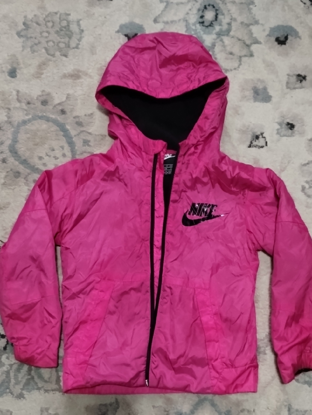 Nike Kids Hot Pink Hooded Windbreaker Jacket